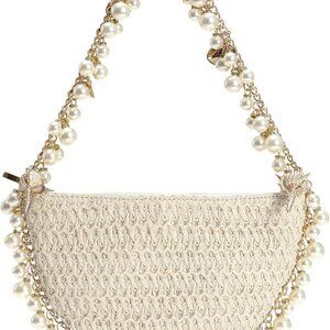 Straw Clutch Purse Women Summer Beach Bag Woven Shoulder Travel Stylish